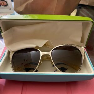 Kate Spade Gold Sunglasses